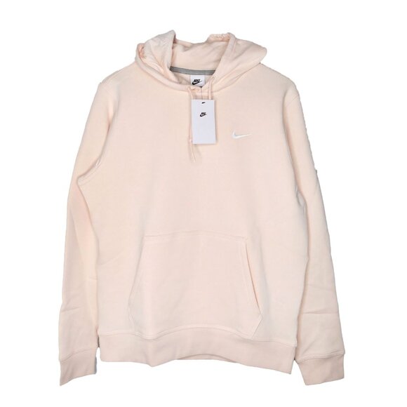 Nike Men's Club Fleece Hoodie Pullover Ice Peach Sweatshirt Sportswear - Picture 10 of 10